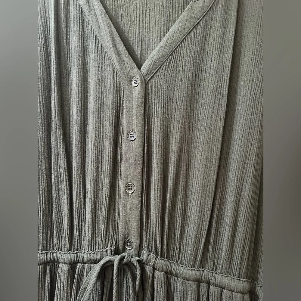 Torrid Sage Green Long Sleeve Dress - Picture 2 of 10